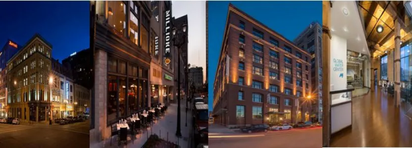 Milwaukee Marriott Downtown and Global Water Center both 2014 Mayor&#039;s Design Award Winners